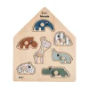Peg puzzle - Deer friends - Colour mix