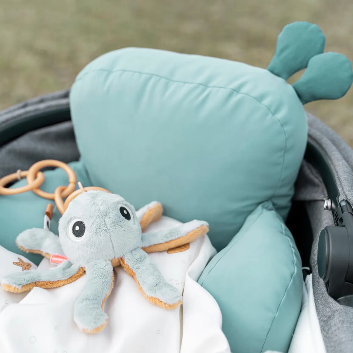 Pram pillow - Raffi - Blue