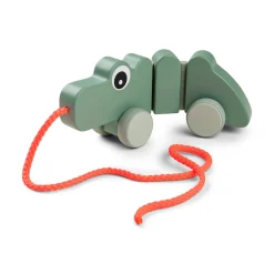 Pull along wiggle toy - Croco - Green