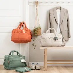 Quilted changing bag - Green