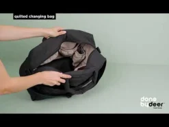 Quilted changing bag - Green