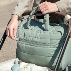 Quilted changing bag - Green