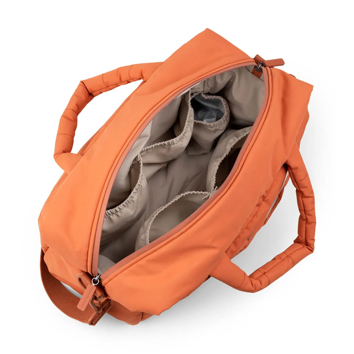 Quilted changing bag - Papaya