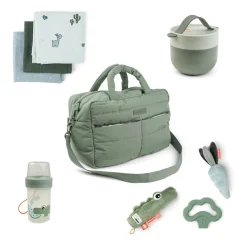Quilted changing bag bundle - Green