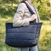 Quilted changing tote bag - Black