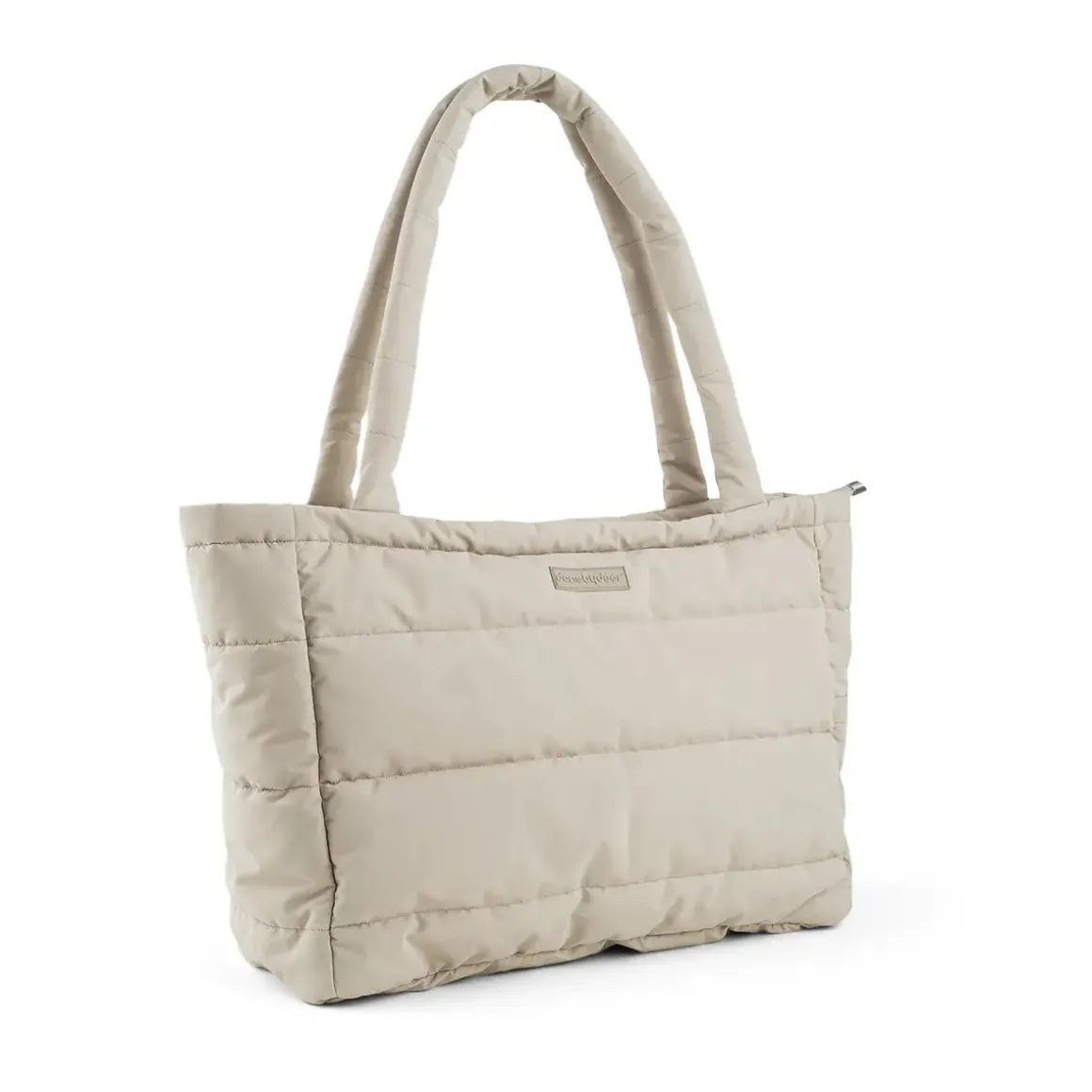 Quilted changing tote bag - Sand