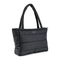 Quilted changing tote bag - Black