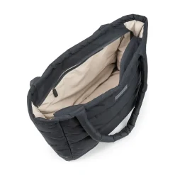 Quilted changing tote bag - Black