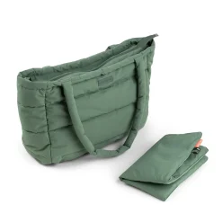Quilted changing tote bag - Green