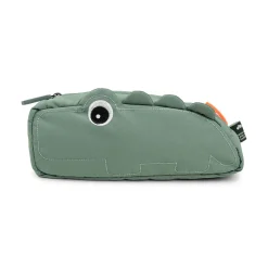 Quilted cross-over kids bag - Croco - Green