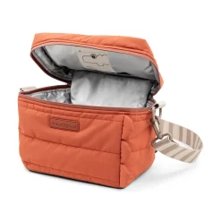 Quilted insulation bag - Croco - Papaya