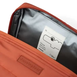 Quilted insulation bag - Croco - Papaya
