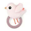 Sensory rattle w/teether - Birdee - Powder