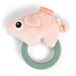 Sensory rattle w/teether - Pigee - Colour mix