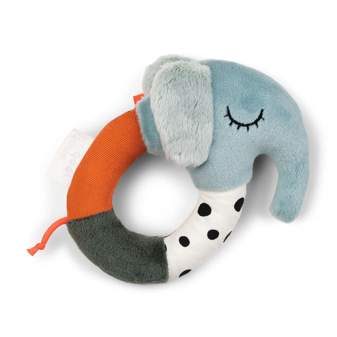 Sensory ring rattle - Elphee - Blue