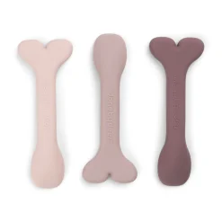 Silicone baby spoon 3-pack - Wally - Powder