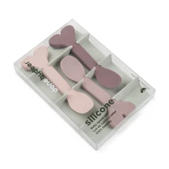 Silicone baby spoon 3-pack - Wally - Powder