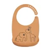 Silicone bib - Deer friends - Mustard