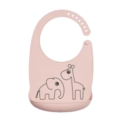 Silicone bib - Deer friends - Powder