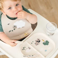 Silicone bib - Sheepy - Sand