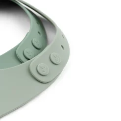 Silicone bib 2-pack - Croco - Green