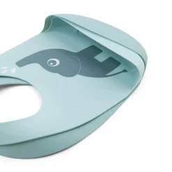 Silicone bib 2-pack - Elphee - Blue