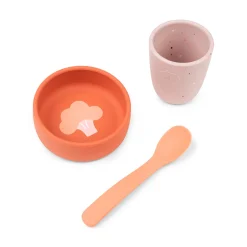 Silicone first meal set - Papaya