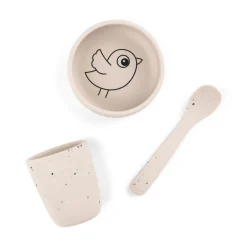 Silicone first meal set - Birdee - Sand