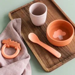 Silicone first meal set - Papaya