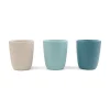 Silicone mini mug 3-pack - Blue mix