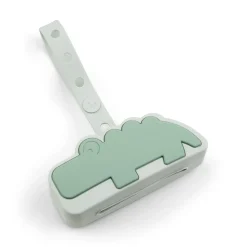 Silicone pacifier pouch - Croco - Green