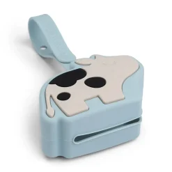 Silicone pacifier pouch - Dotti - Blue