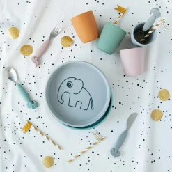 Silicone plate - Elphee - Grey