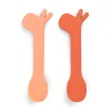 Silicone spoon 2-pack - Lalee - Papaya
