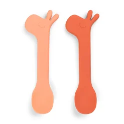 Silicone spoon 2-pack - Lalee - Papaya