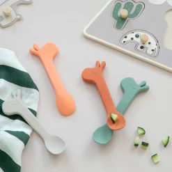 Silicone spoon 2-pack - Lalee - Papaya