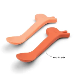 Silicone spoon 2-pack - Lalee - Papaya