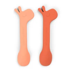 Silicone spoon 2-pack - Lalee - Papaya