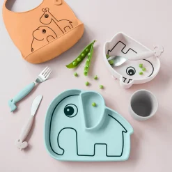 Silicone Stick & Stay bowl - Ozzo - Powder
