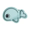 Silicone Stick & Stay plate - Wally - Blue