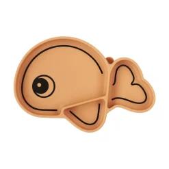 Silicone Stick & Stay plate - Wally - Mustard