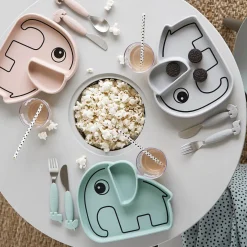 Silicone Stick & Stay plate - Elphee - Powder