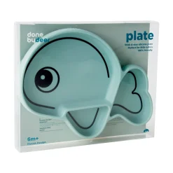 Silicone Stick & Stay plate - Wally - Blue