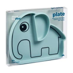 Silicone Stick & Stay plate - Elphee - Blue