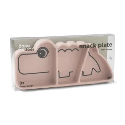 Silicone Stick & Stay snackplate - Croco - Powder