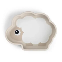 Silicone Stick&Stay bowl - Sheepy - Sand