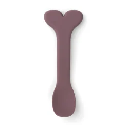 Silicone Stick&Stay bowl & baby spoon - Wally - Powder