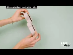 Silicone Stick&Stay snack plate - Lalee - Sand