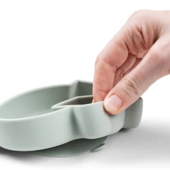 Silicone Stick&Stay snack plate - Birdee - Green