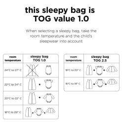 Sleepy bag 70 cm - TOG 1.0 - Playground - Powder